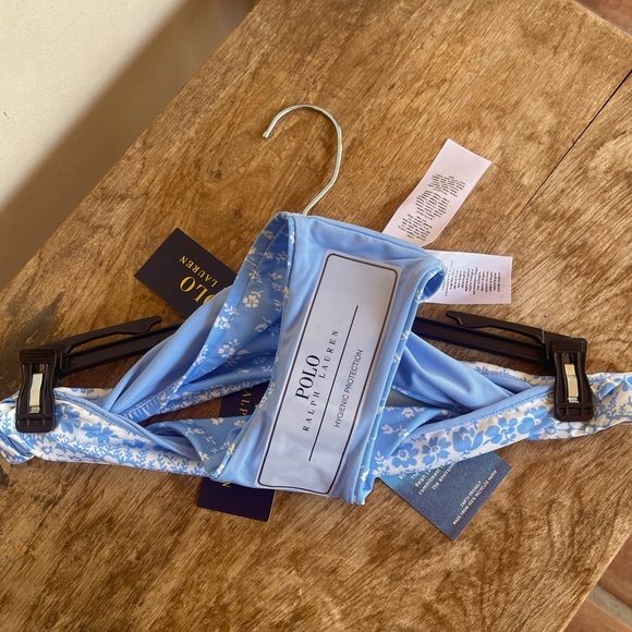 POLO RALPH LAUREN Light Blue Bikini Bottoms♻️Recycled🌱Fabric Sz M NEW With TAGS - Picture 11 of 12